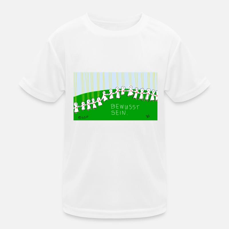 Bewusst sein. Kinder Funktions-T-Shirt