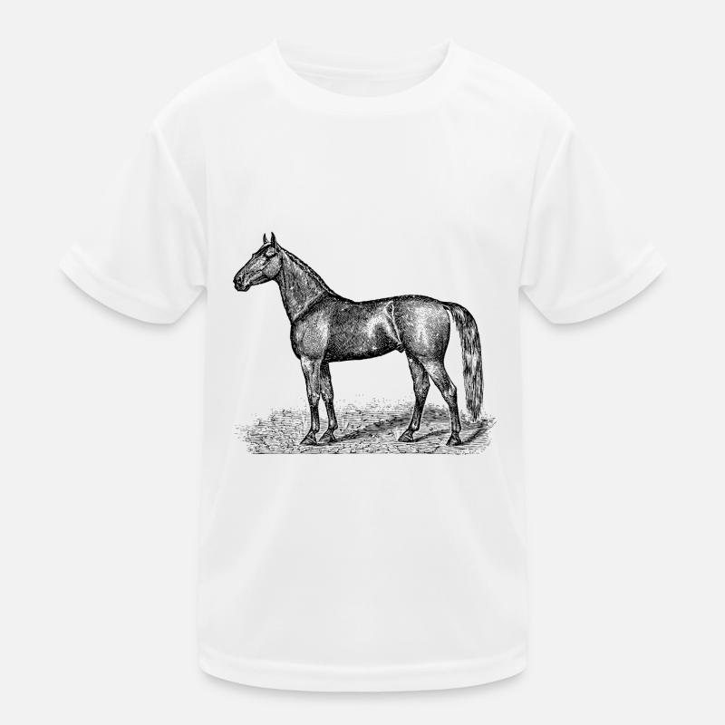 Pferde Kinder Funktions-T-Shirt