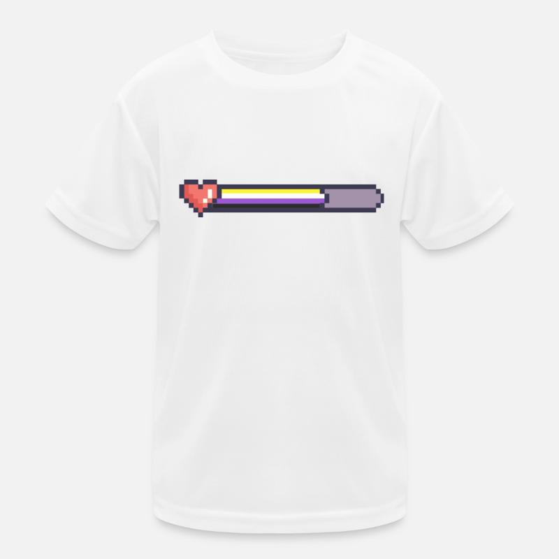 Non binary ladebalken Kinder Funktions-T-Shirt