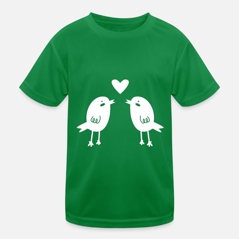 Vögel Kinder Funktions-T-Shirt