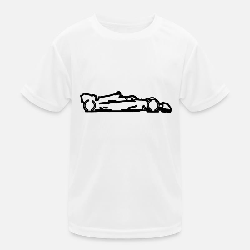Roter Bulle-Renner Kinder Funktions-T-Shirt