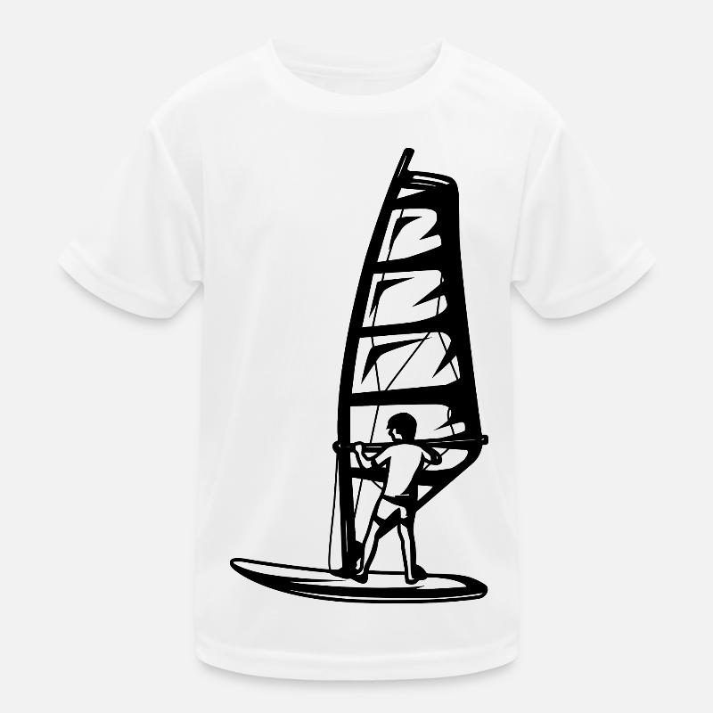 Windsurfen Kind Kinder Funktions-T-Shirt