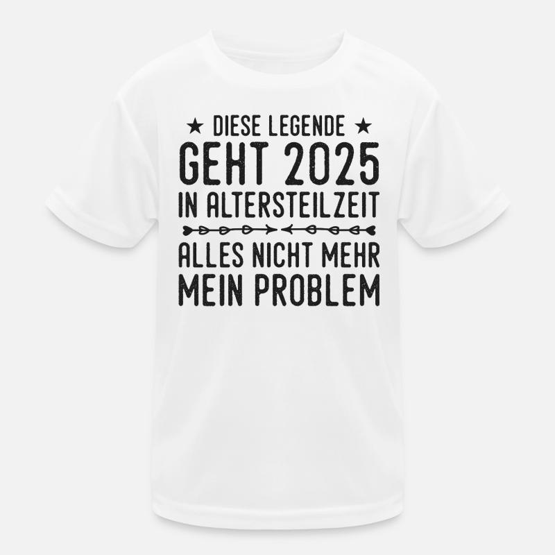 Partial retirement 2025 Approaching retirement Kids Functional T-Shirt