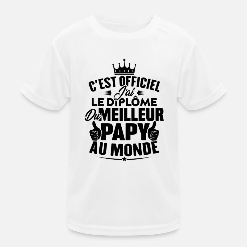 Meilleur papy au monde T-shirt sport Enfant