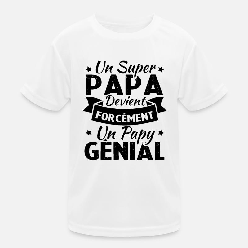 Un super papa devient forcément un papy génial T-shirt sport Enfant