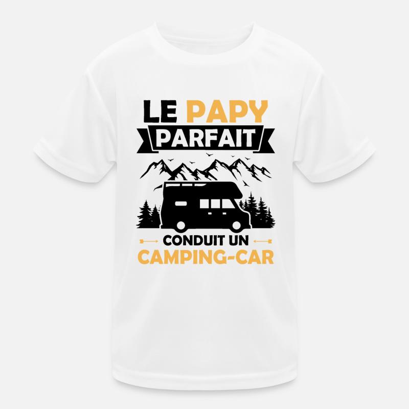 Le papy parfait conduit un camping car T-shirt sport Enfant