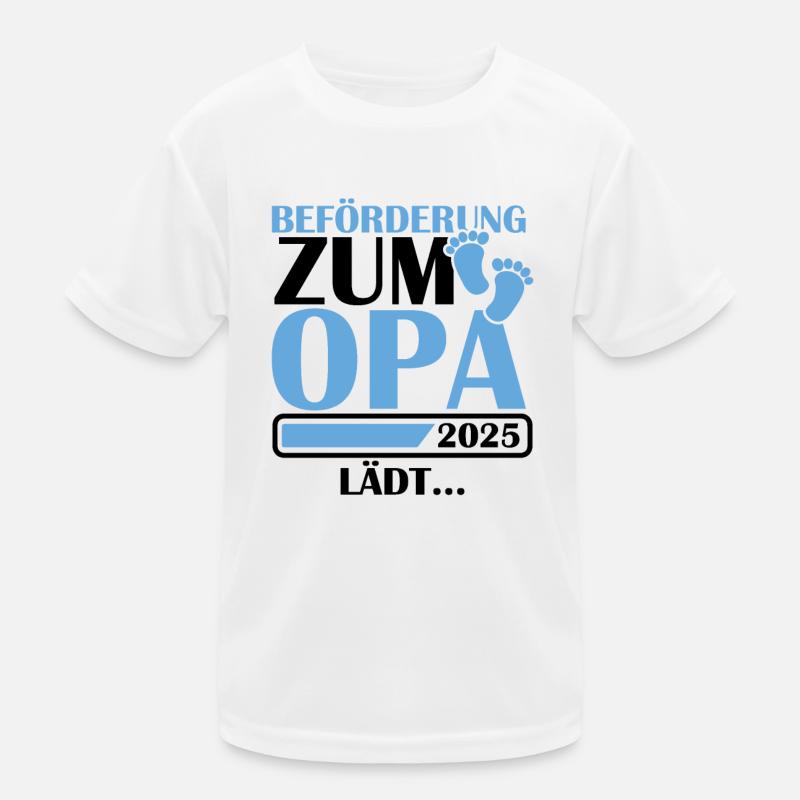 Beförderung zum Opa 2025 Kinder Funktions-T-Shirt