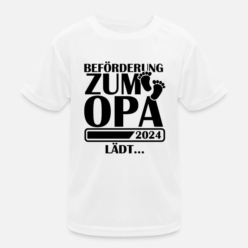 Beförderung zum Opa 2024 Kinder Funktions-T-Shirt