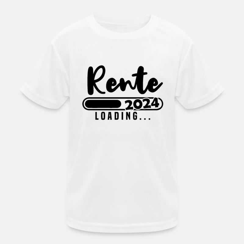 Rente 2024 Loading Kinder Funktions-T-Shirt