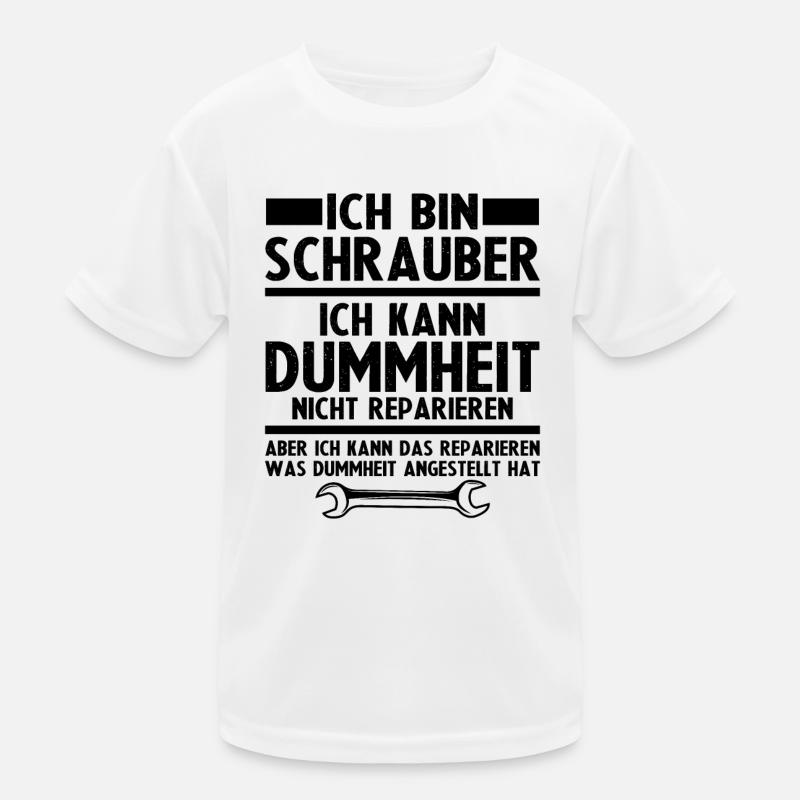 Ich bin schrauber Kinder Funktions-T-Shirt