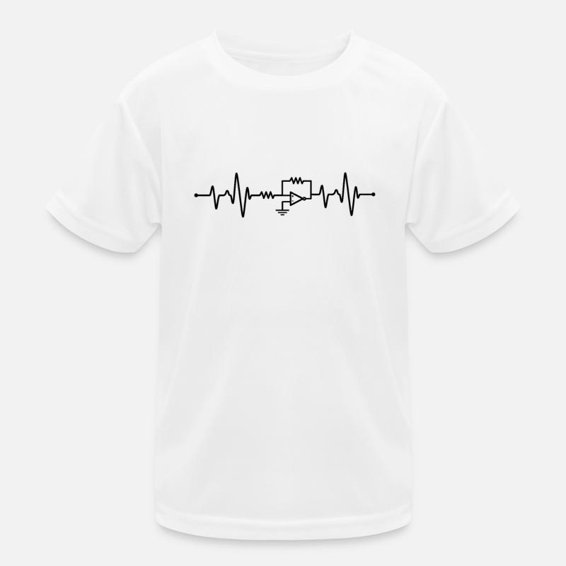 Electrical Engineering Heartbeat Kids Functional T-Shirt