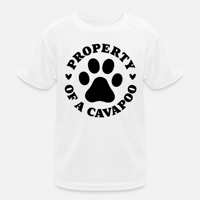 Eigentum eines Cavapoo Kinder Funktions-T-Shirt