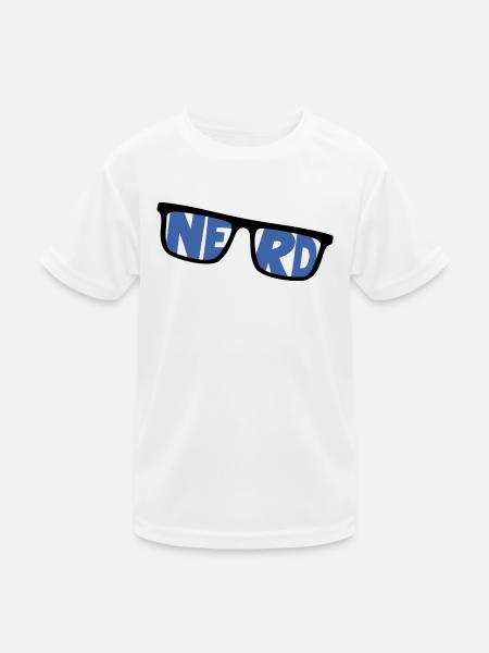 nerd coder server download cyberspace programmer - Kinder Funktions-T-Shirt - Weiß - Vorne