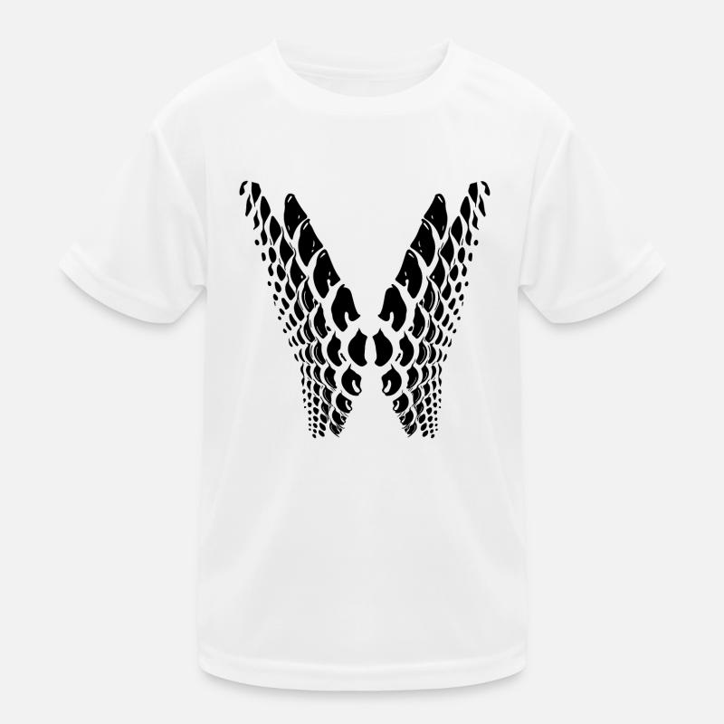 Geometric points in wing shape Kids Functional T-Shirt