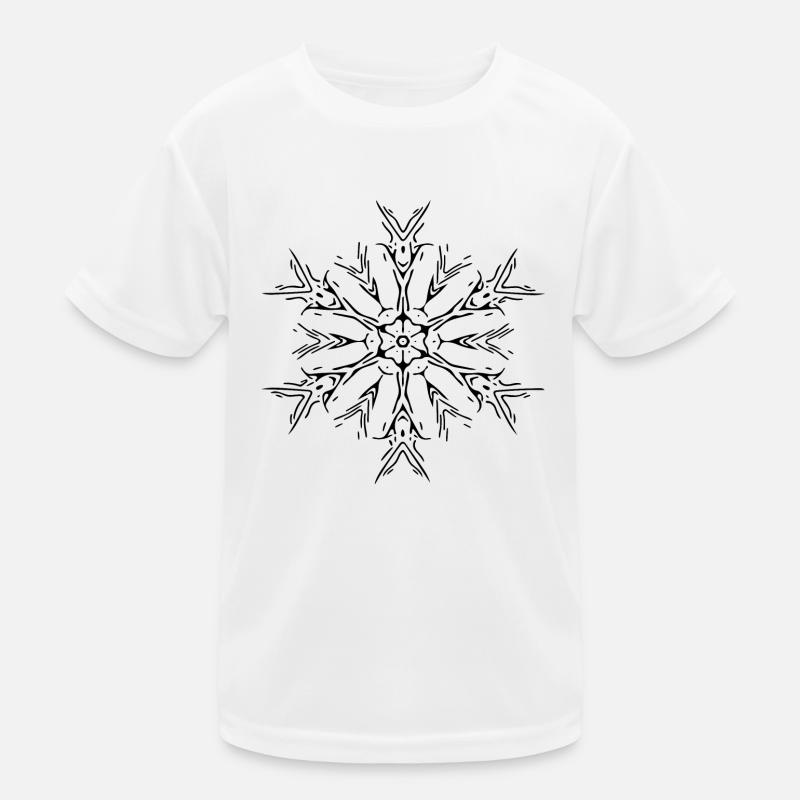 Mandala Lines Abstract Shape Pattern Kids Functional T-Shirt