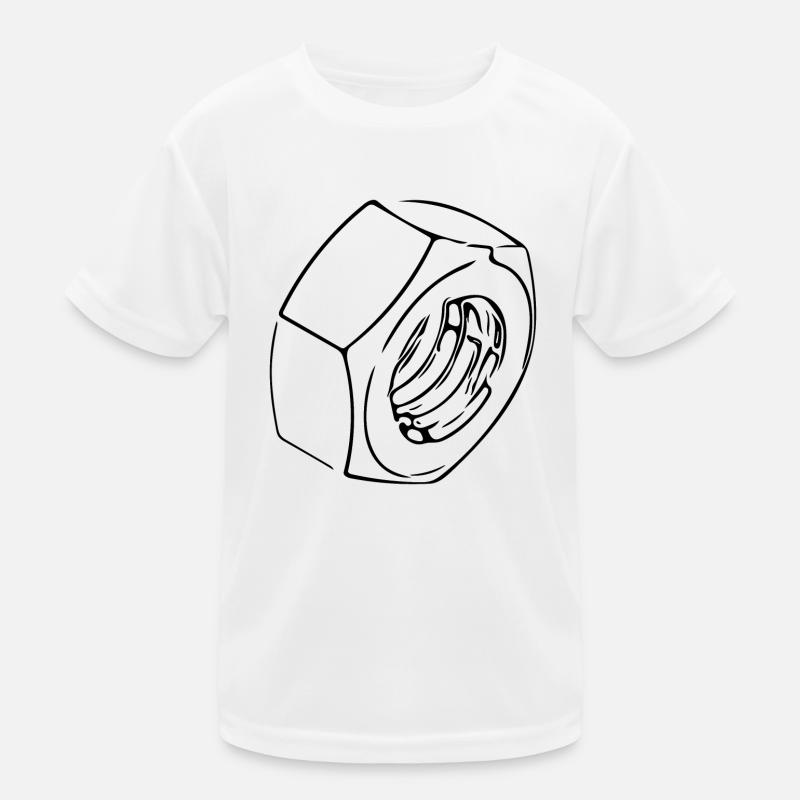 Schraubenmutter mit vintage Gewinde Kinder Funktions-T-Shirt