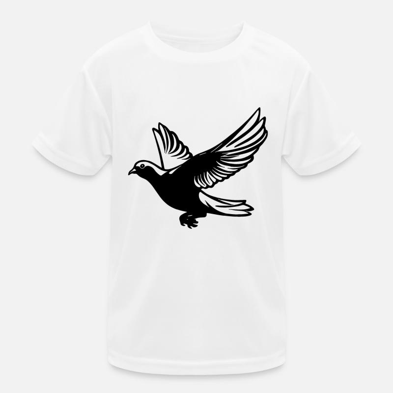 Pigeon en vol avec des ailes T-shirt sport Enfant