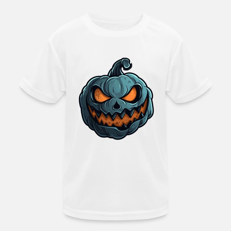 Visage de citrouille souriant - Citrouille Halloween T-shirt sport Enfant