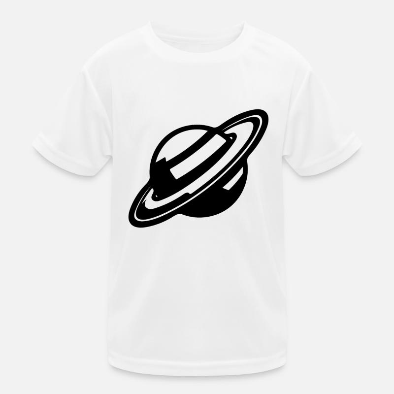 Ringed planet in the solar system universe Kids Functional T-Shirt