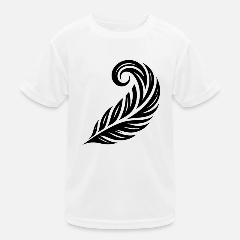 Curved Ink Pen Kids Functional T-Shirt