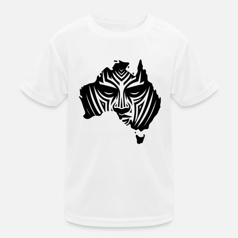 Le continent australien avec le visage T-shirt sport Enfant