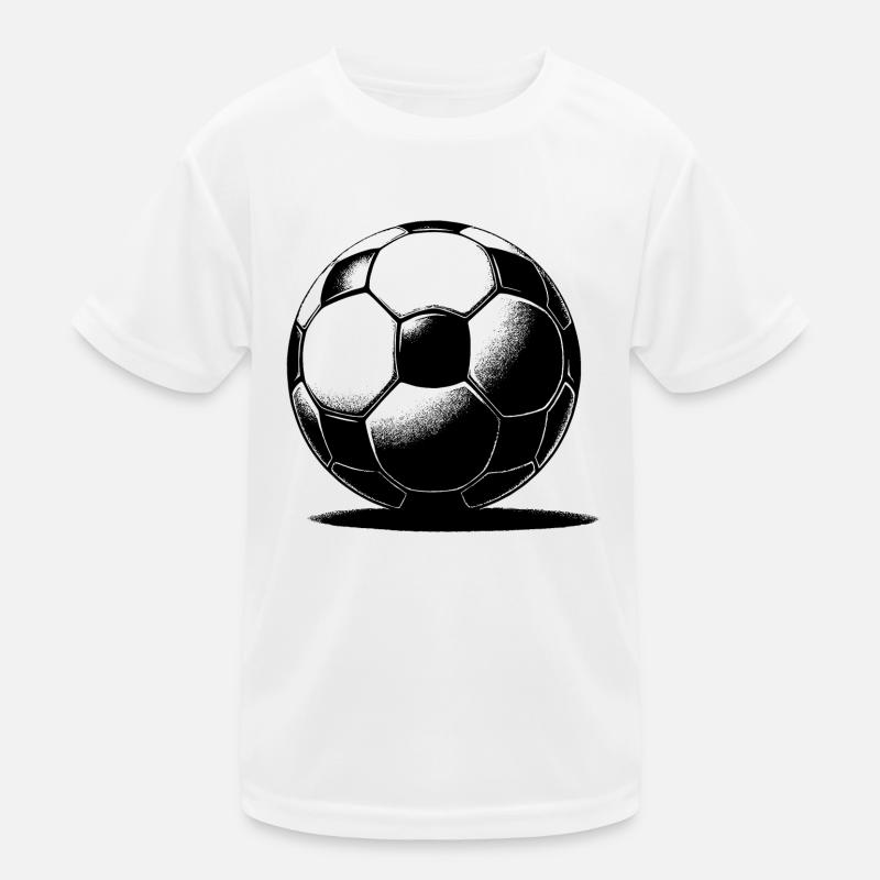 Fußball mit Schatten Kinder Funktions-T-Shirt