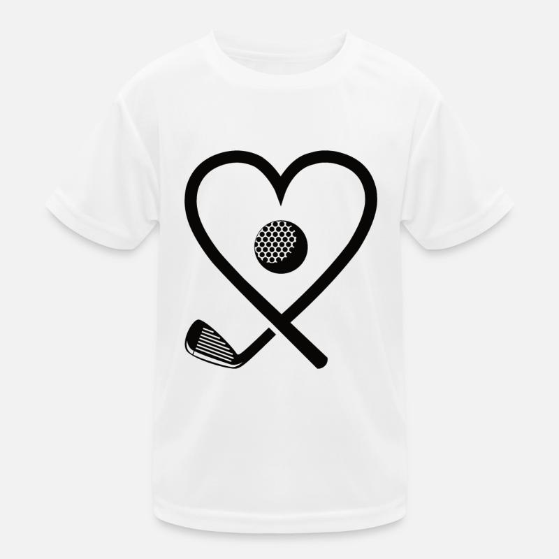 Golf Golfschläger Golfer Golfen Golfspieler Kinder Funktions-T-Shirt