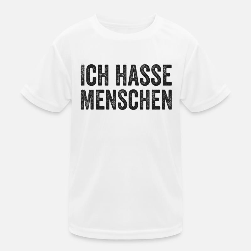 Ich hasse Menschen Kinder Funktions-T-Shirt