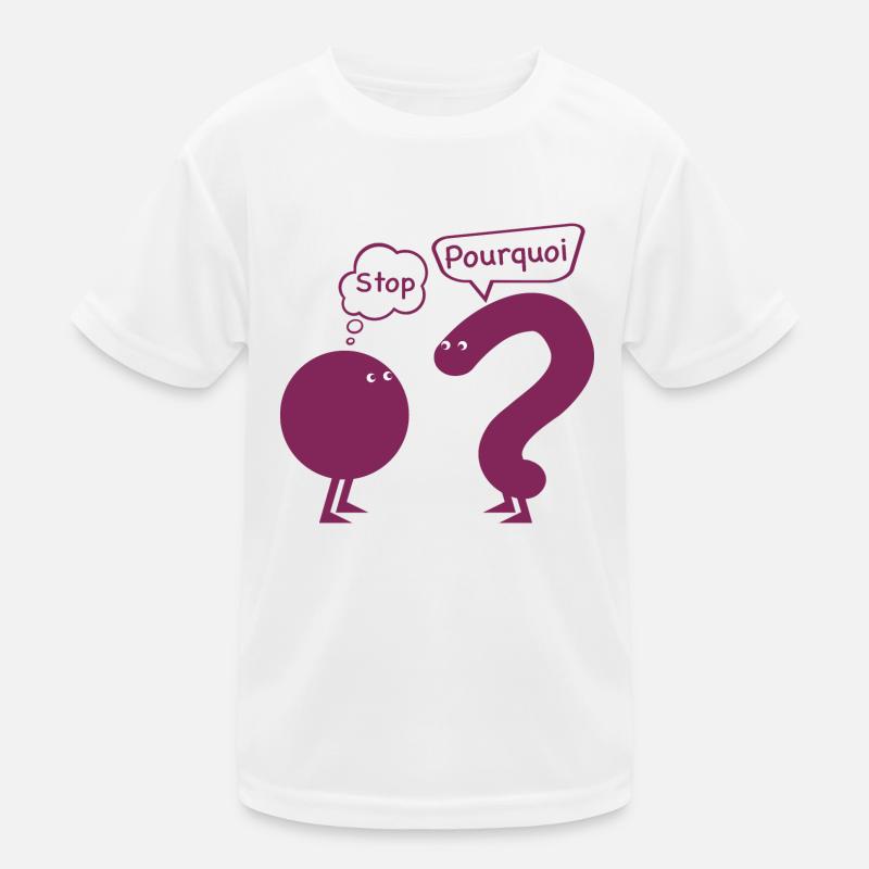 stop.. pourquoi ? T-shirt sport Enfant