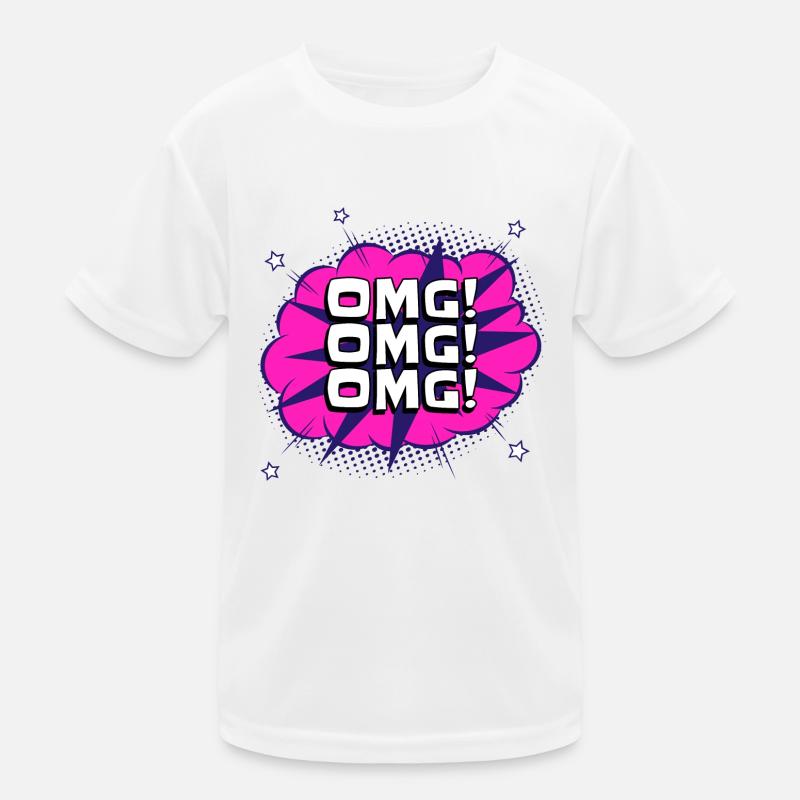 Omg Omg Omg Kids Functional T-Shirt