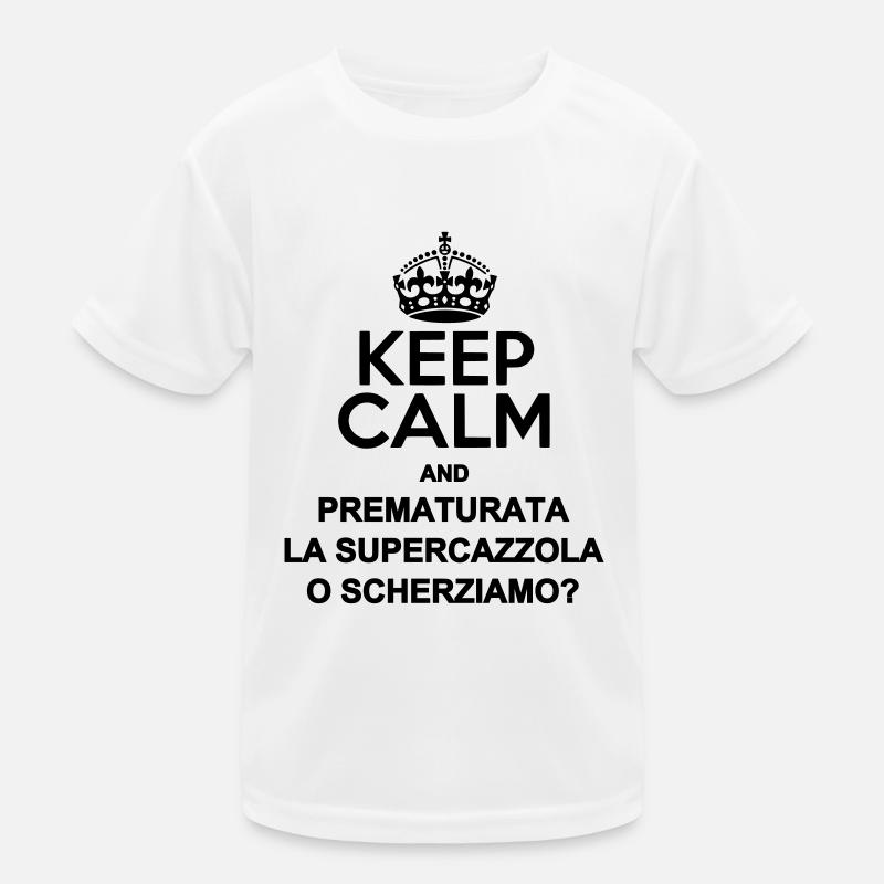 keep calm amici miei Maglietta sportiva per bambini