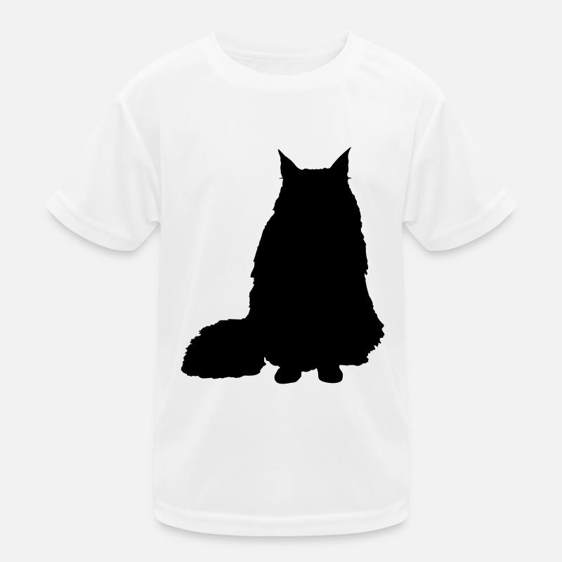 Vector Cat Silhouette T-shirt sport Enfant