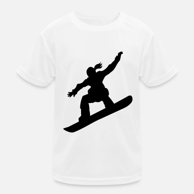Snowboarding female T-shirt sport Enfant