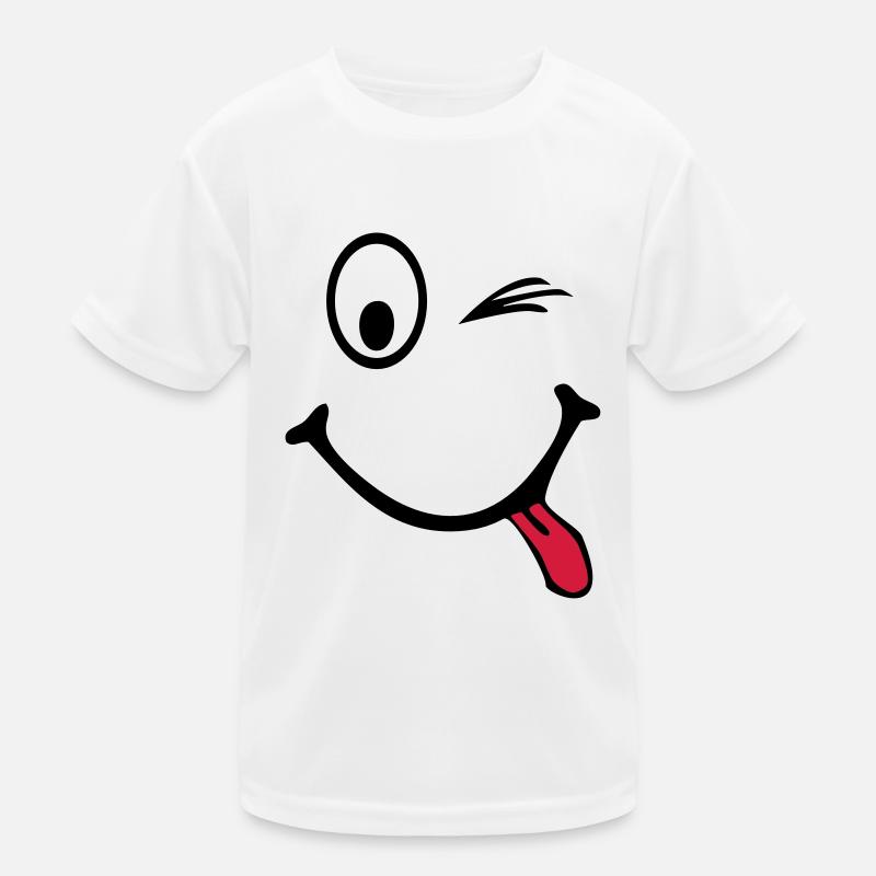 smiley Kinder Funktions-T-Shirt