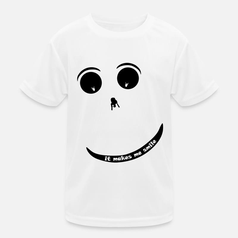 Paragliding Smiley Kinder Funktions-T-Shirt