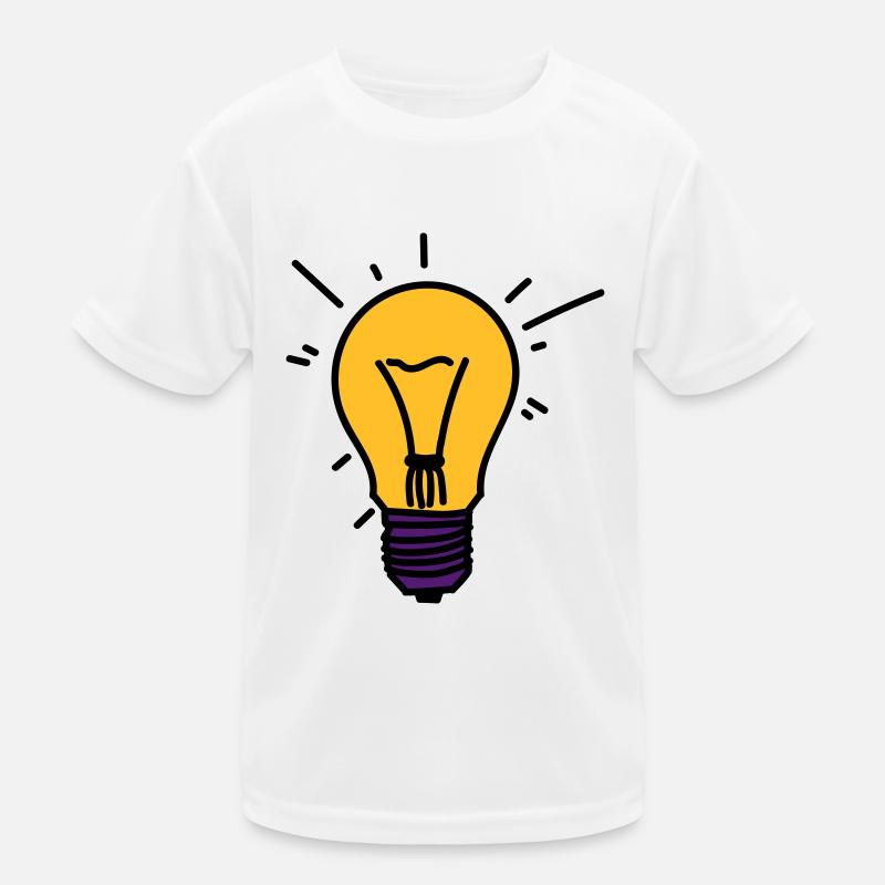 Glühbirne Kinder Funktions-T-Shirt