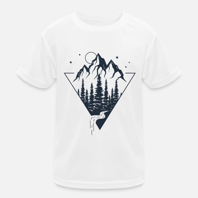 Explore The Wold And Climb - Kids Functional T-Shirt - white