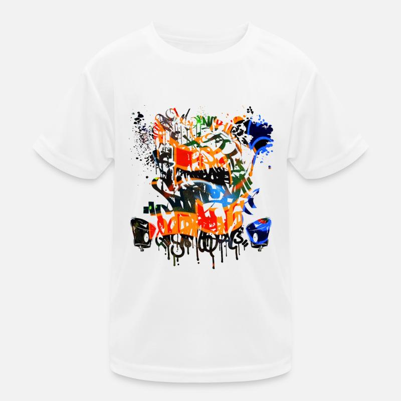 Graffiti-Spray Kinder Funktions-T-Shirt