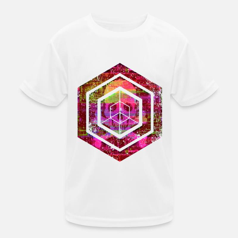 Hexagon-Programmierung Programmierer Codierung geometrisch Kinder Funktions-T-Shirt