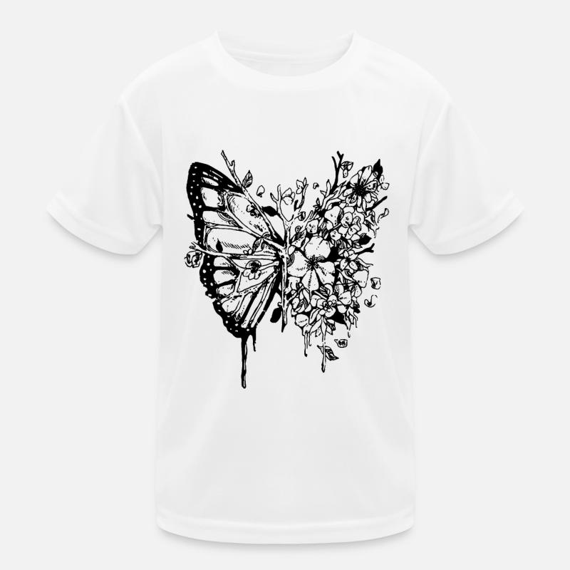 Äste Schmetterling Kinder Funktions-T-Shirt