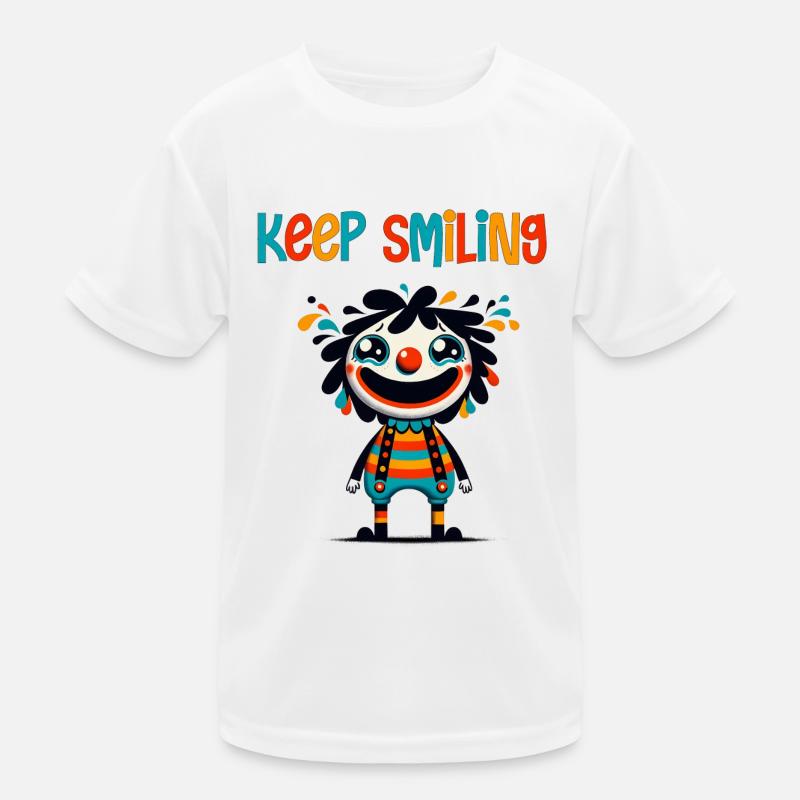Keep Smiling Kinder Funktions-T-Shirt