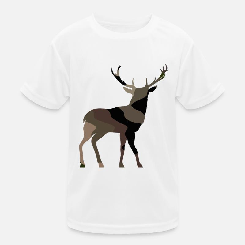 Hirsch Kinder Funktions-T-Shirt
