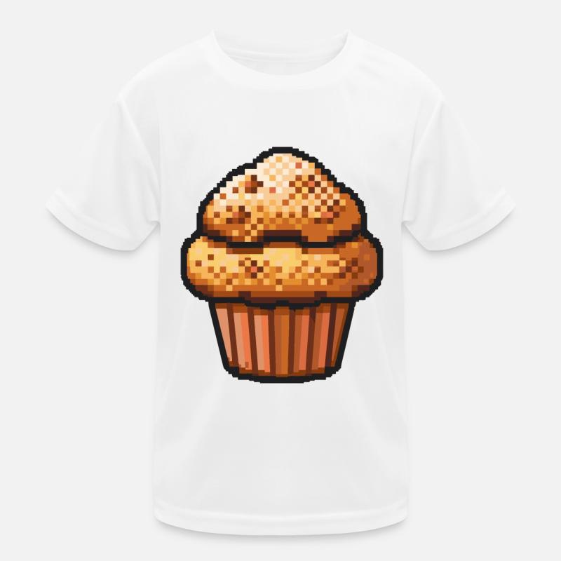 Cupkake Pixel Symbol Torte Kinder Funktions-T-Shirt