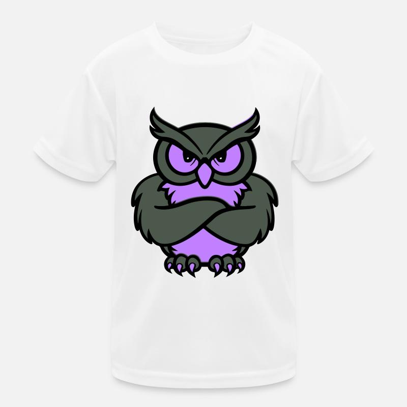 eule comic tier Kinder Funktions-T-Shirt