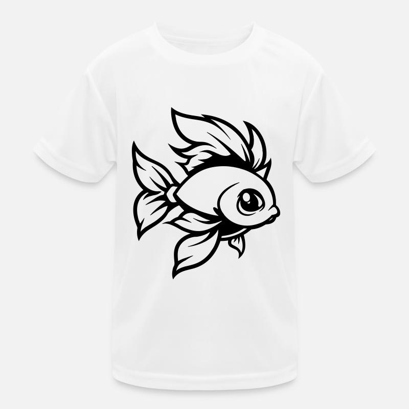 goldfisch fisch comic Kinder Funktions-T-Shirt