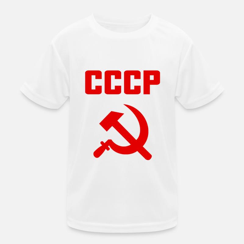 Soviet - Hammer and Sickle Soviet Union - Communist Kids Functional T-Shirt
