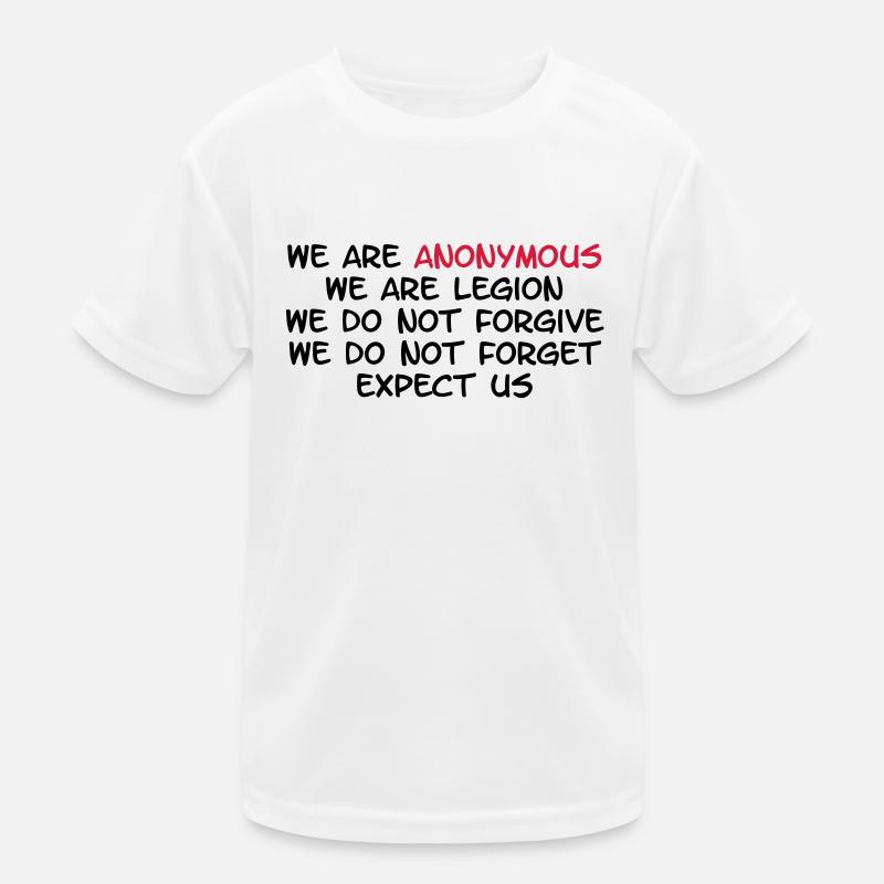 We Are Anonymous T-shirt sport Enfant