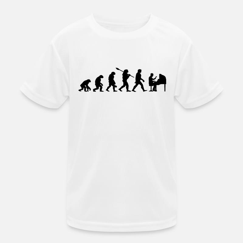 Evolution Klavier Pianist Klavier Kinder Funktions-T-Shirt