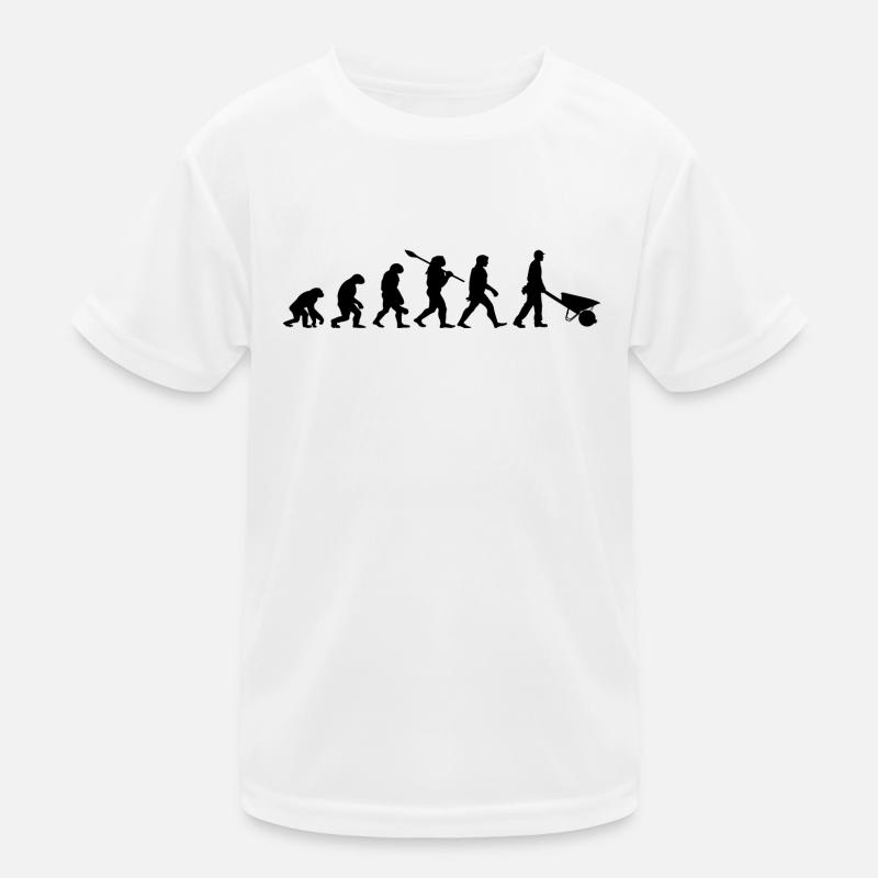 évolution chantier - brouette cadeau brouette T-shirt sport Enfant