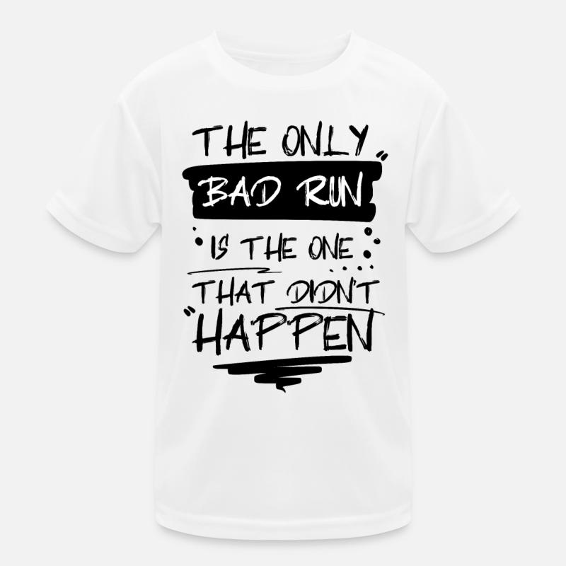 T-shirt de course « No Bad Run » T-shirt sport Enfant
